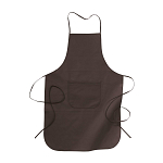 Non-woven fabric (80 g/m2) long cooking apron with front pocket, 60 x 90 cm 1