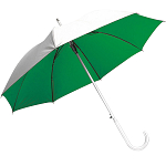 Automatic umbrella with aluminium shaft, ferrule and curved handle 1