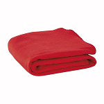 Fleece blanket 190 gr, rolled with customisable nylon straps 2