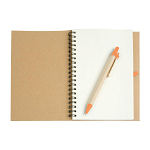 Ecycled-paper ring-bound notebook, blank sheets (70 pages) with cardboard pen 2