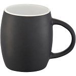 Hearth 400 ml ceramic mug with wooden coaster 3