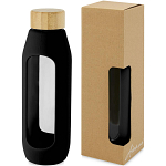 Tidan 600 ml borosilicate glass bottle with silicone grip 1