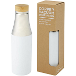 Hulan 540 ml copper vacuum insulated stainless steel bottle with bamboo lid 1