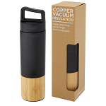 Torne 540 ml copper vacuum insulated stainless steel bottle with bamboo outer wall 1