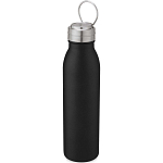 Harper 700 ml stainless steel water bottle with metal loop 1