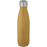 Cove 500 ml vacuum insulated stainless steel bottle with wood print 1