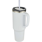 Sydney 1200 ml double wall RCS certified copper vacuum insulated tumbler with straw 1