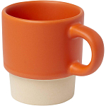 Olympia 130 ml stackable expresso cup with clay bottom 1