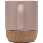 Billie 300 ml ceramic mug with cork details and matt finish 4