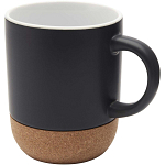 Billie 300 ml ceramic mug with cork details and matt finish 1