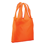 190t polyester foldable shopping bag with gusset and long handles 1