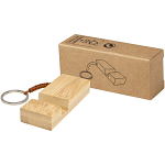 Bosona bamboo phone holder with keychain 1
