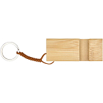 Bosona bamboo phone holder with keychain 3