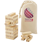 Jumble wooden toppling tower game 2