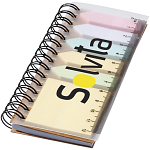 Spinner spiral notebook with coloured sticky notes 2