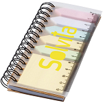 Spinner spiral notebook with coloured sticky notes 3