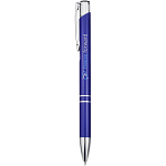 Moneta aluminium click ballpoint pen (blue ink) 2