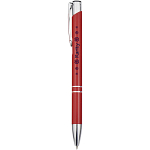 Moneta aluminium click ballpoint pen (blue ink) 2