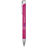 Moneta aluminium click ballpoint pen (blue ink) 2