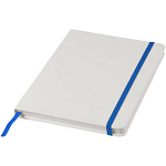 Spectrum A5 white notebook with coloured strap 1