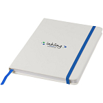 Spectrum A5 white notebook with coloured strap 2