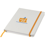 Spectrum A5 white notebook with coloured strap 2