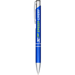 Moneta anodized aluminium click ballpoint pen (blue ink) 2