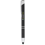Moneta anodized aluminium click stylus ballpoint pen 2