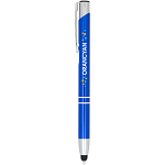 Moneta anodized aluminium click stylus ballpoint pen (blue ink) 2