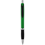 Turbo solid colour ballpoint pen with rubber grip 1