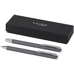 Lucetto recycled aluminium ballpoint and rollerball pen gift set 1