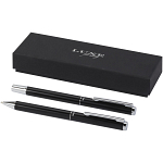 Lucetto recycled aluminium ballpoint and rollerball pen gift set 1