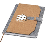 Viviana A5 recycled felt and cork notebook 2