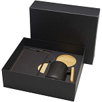 Laura A5 hard cover notebook and ballpoint pen gift set (black ink) 1