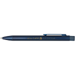 Beatriz recycled brass ballpoint pen (blue ink) 2