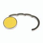 Round metal bag hook, dual-magnet reinforced closure, in a black box 1