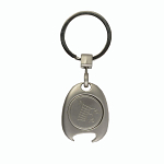 Metal key ring with shopping trolley token in a black box 2