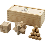 Brainiac 3-piece wooden brain teaser set 2