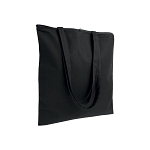 220 g/m2 cotton shopping bag, long handles, zip closure 1