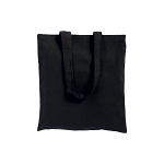 250 g/m2 cotton shopping bag, long handles and gusset, zip closure 2