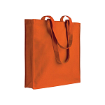 250 g/m2 cotton shopping bag, long handles and gusset, zip closure 1