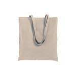 250 g/m2 cotton shopping bag, long handles and gusset, zip closure 2