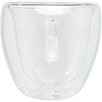 Manti 2-piece 100 ml double-wall glass cup with bamboo coaster  3