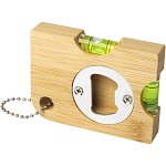 Levo bamboo bottle opener with level  1
