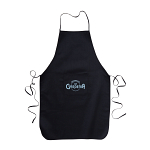 30% cotton/70% polyester (180 g/m2) long cooking apron with front pocket, 60 x 92 cm 2