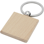 Gioia beech wood squared keychain 1