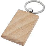 Gian beech wood rectangular keychain 1