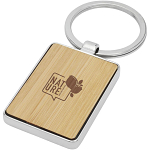Neta bamboo rectangular keychain 2