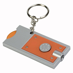 Plastic key ring with shopping trolley token and light 1