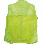High-visibility fluorescent polyester vest with breathable mesh on the back 3